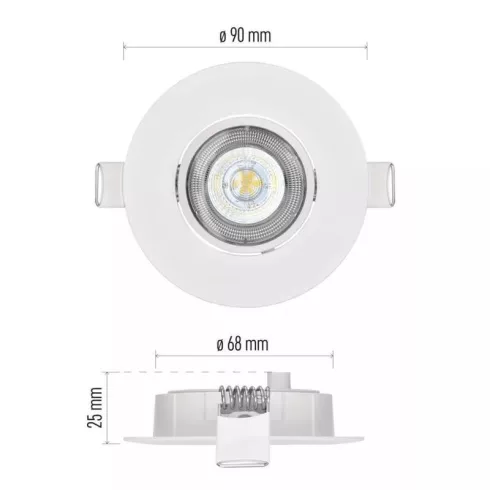 LED spotlámpa Exclusive 5W IP20 WW                                                                    ZD3121