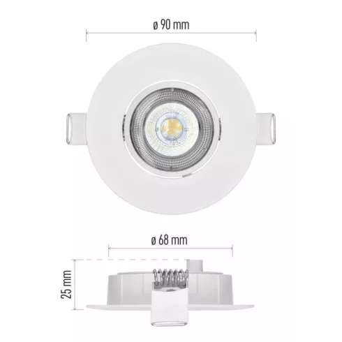 LED spotlámpa Exclusive 5W IP20 NW                                                                    ZD3122