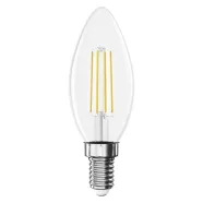   LED izzó Filament gyertya / E14 / 3,4 W (40 W) / 470 lm / Meleg fehér                                 ZF3D22