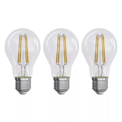 LED izzó filament A60 3,8W(60W) 806lm E27 NW (3db)                                                    ZF5148.3