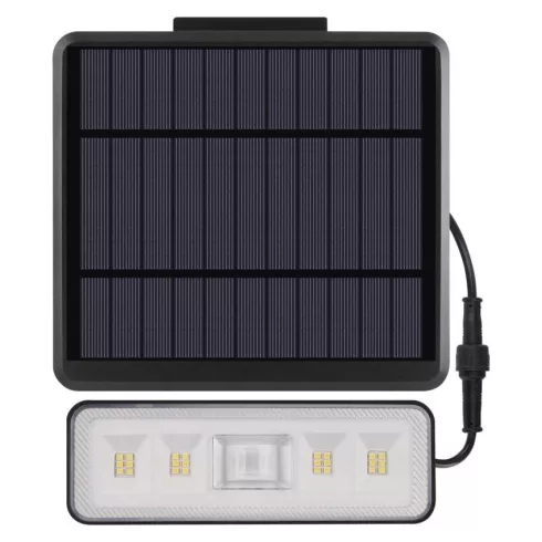 Mozgásérzékelős szolár LED reflektor, 2500mAh akku, 1300lm, IP54, PIR, NW, SUNNO                      ZG112S