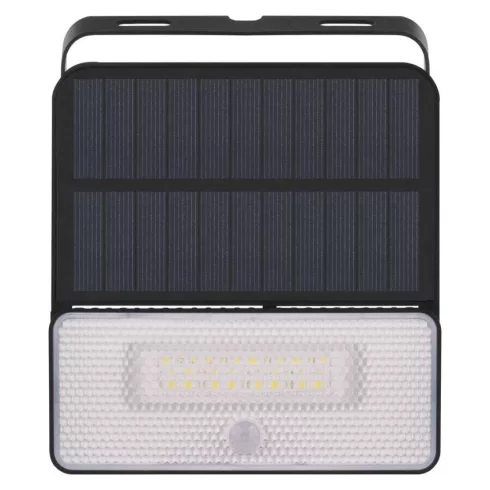 Mozgásérzékelős szolár LED reflektor, 2000mAh akku, 1000lm, IP54, PIR, NW, SOLO                       ZG121S
