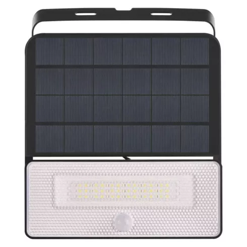 Mozgásérzékelős szolár LED reflektor, 3600mAh akku, 1600lm, IP54, PIR, NW, SOLO                       ZG122S