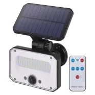   Mozgásérzékelős szolár LED reflektor, 3600mAh akku, 1500lm, IP54, PIR, NW, SPILO                      ZG132S
