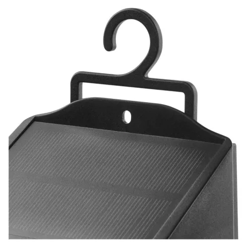 LED napelemes, mozgásérzékelős lámpa, 220 lm, 4000 K (NW), IP65, fekete, LUNIS PIR                    ZG151S