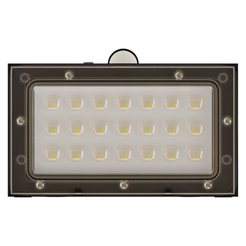 LED napelemes, mozgásérzékelős lámpa, 350 lm, 4000 K (NW), IP65, fekete, BRIXO PIR                    ZG162S