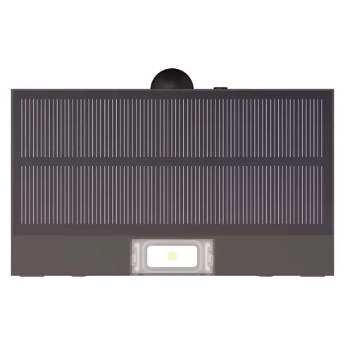 LED napelemes, mozgásérzékelős lámpa, 350 lm, 4000 K (NW), IP65, fekete, BRIXO PIR                    ZG162S