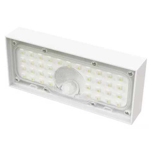 LED napelemes, mozgásérzékelős lámpa, 900 lm, 4000 K (NW), IP65, fehér, BRIXO PIR                     ZG165S