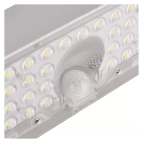 LED napelemes, mozgásérzékelős lámpa, 900 lm, 4000 K (NW), IP65, fehér, BRIXO PIR                     ZG165S