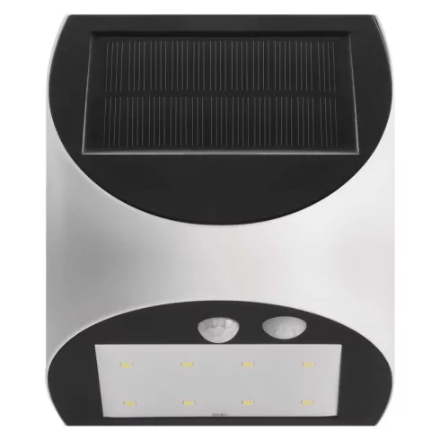LED napelemes, mozgásérzékelős lámpa, 240 lm, 4000 K (NW), IP54, fehér, LUMI PIR                      ZG172S