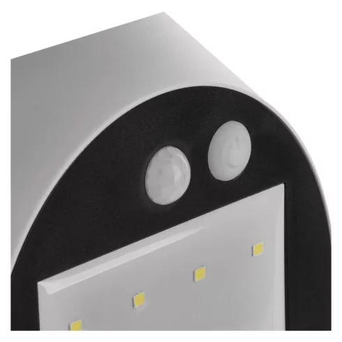 LED napelemes, mozgásérzékelős lámpa, 240 lm, 4000 K (NW), IP54, fehér, LUMI PIR                      ZG172S