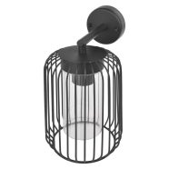   SALVIA fali lámpa, E27 (max. 15 W), IP44, fekete                                                      ZGD010P