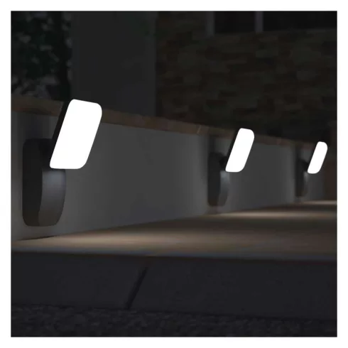 NIKA fali lámpa, LED, 12,5 W, 900 lm, 3000 K, IP44, antracit                                          ZGE014L