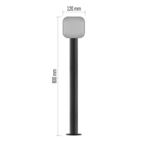 NIKA oszloplámpa, LED, 12,5 W, 900 lm, 3000 K, IP44, antracit                                         ZGE0C4L