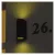 OCULUS fali lámpa, GU10 (2 x max. 35 W), alsó/felső világítás, IP44, fekete                           ZGF020P