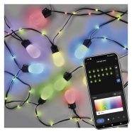   GoSmart LED parti fényfüzér, 12 W, RGBIC WiFi, dimmelhető, 15 izzó, 15 m, IP65                        ZIW17FR