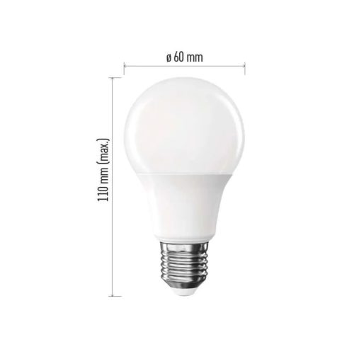 LED izzó A60 E27 8,8W(60W) 806lm NW, F (6 db)                                                         ZL5F48.6
