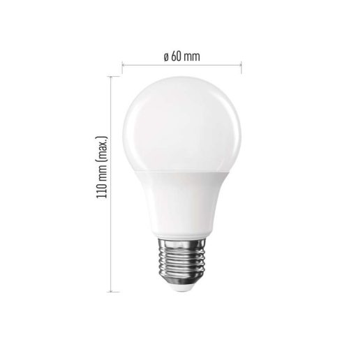 LED izzó A60 E27 8,8W(60W) 806lm NW, F                                                                ZL5F48
