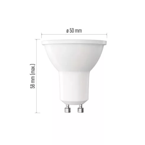 LED izzó MR16 GU10 5,2W(40W) 450lm NW                                                                 ZL8F23