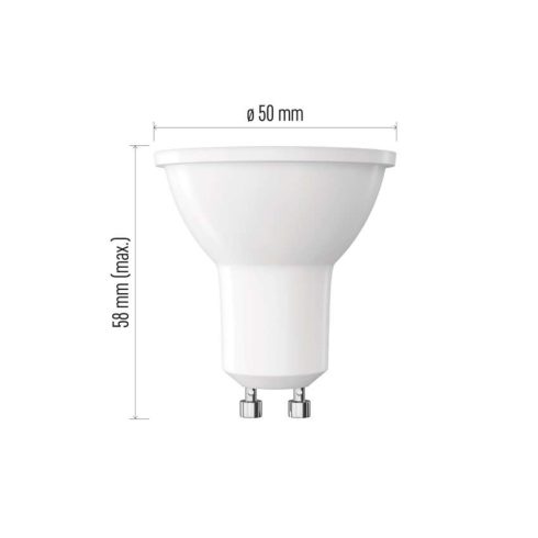 LED izzó MR16, GU10, 10W(72W), 1000lm, 6500K CW, F                                                    ZL8F54