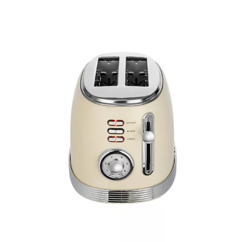 Zilan retró kenyérpirító, 2 szeletes, 850 W, 6 fokozat, STOP funkció, morzsatálca, bézs, HSO          ZLN1191