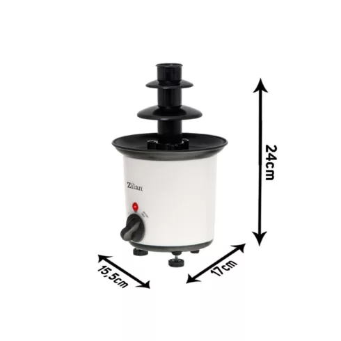 Zilan csokiszökőkút, 30 W, 200 ml-es kapacitás, 80°-os hőmérséklet, tartozékok, HSO                   ZLN2144