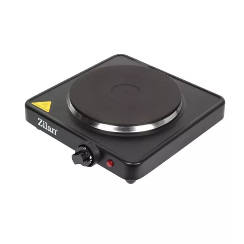 Zilan elektromos főzőlap, 1 főzőlap, 1500 W, 185 mm főzőlap, hőmérséklet szabályozó, fekete, HSO      ZLN2174