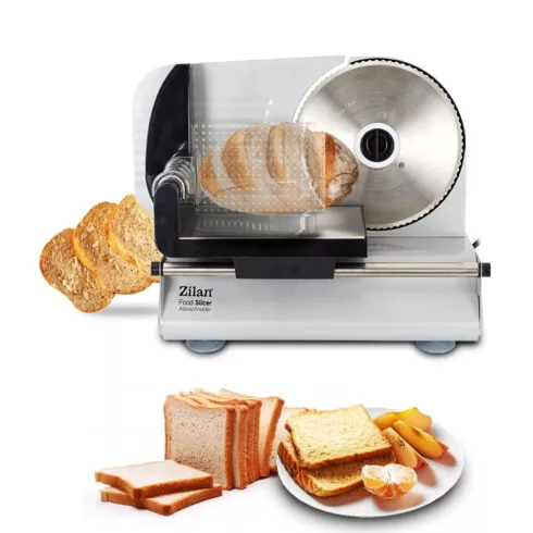 Zilan szeletelőgép, 150W, 190mm forgókés, állítható szeletelési vastagság (0-15mm), biztonságos, HSO  ZLN3376