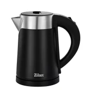   Zilan vízforraló, 800W, duplafalú, 0.8L, 360° forgatás, rejtett fűtőszál, jelzőfény, fekete, HSO      ZLN3387