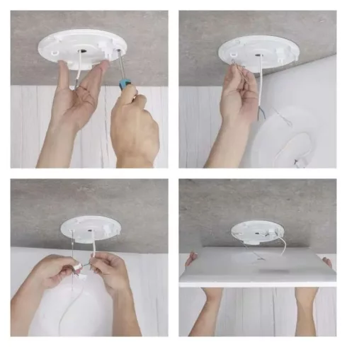 LED felületi lámpatest FLORI, 18W, 1800lm, NW, IP20, négyzet, fehér keret                             ZM1402