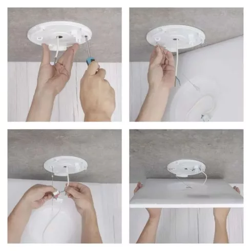 LED felületi lámpatest FLORI, 22W, 2200lm, NW, IP20, négyzet, fehér keret                             ZM1403