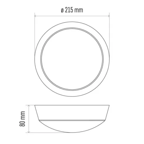 LED mennyezeti lámpa Zuri IP54 14W 1100lm NW                                                          ZM3230