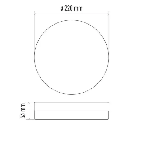 LED mennyezeti lámpa Tori 15W IP54 1500lm WW                                                          ZM4121