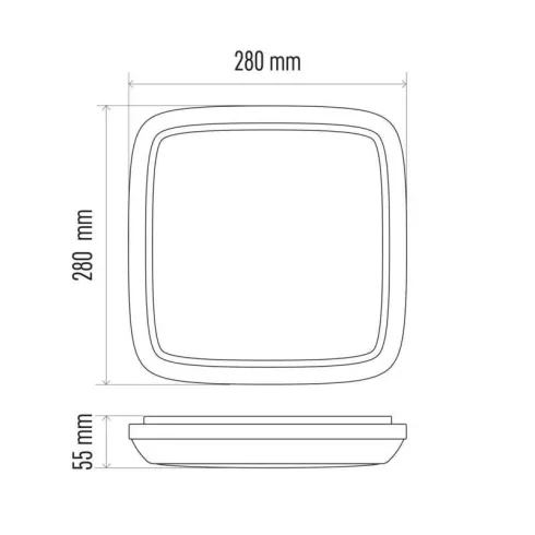 LED mennyezeti lámpa Dori IP54/24,5W/2450lm/NW                                                        ZM4314