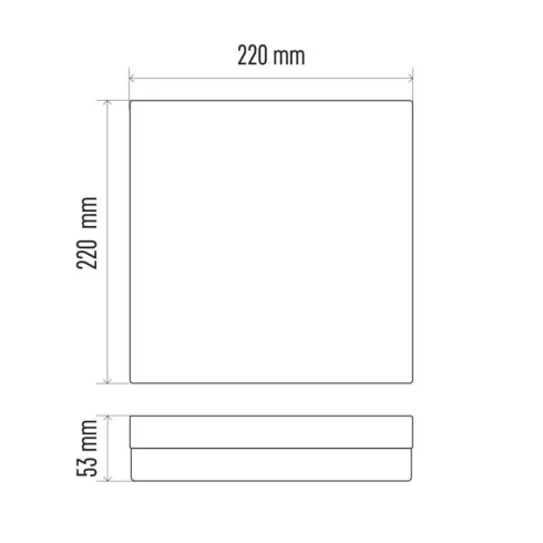 LED mennyezeti lámpa Tori 15W IP54 1500lm NW                                                          ZM4323