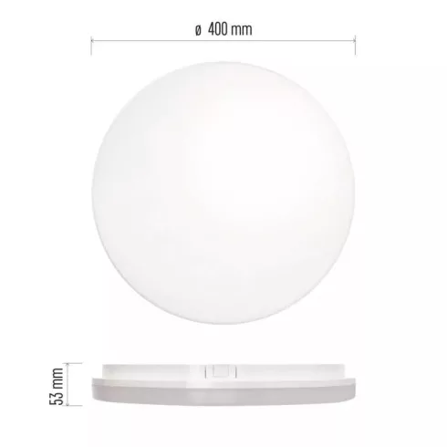 LED mennyezeti lámpa Tori 36W 3800lm IP54 NW                                                          ZM4325