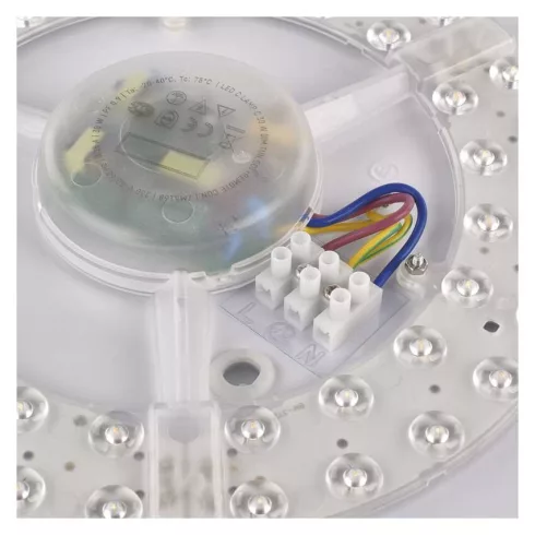 LED mennyezeti lámpa, 30W, 180-1800lm, 2700-6500K, CCT, dimmelhető, 115°, kör, fehér, IP20, SABI      ZM5111