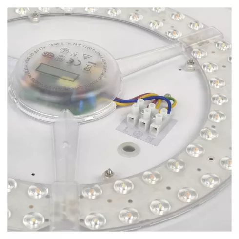 LED mennyezeti lámpa, 45W, 270-2700lm, 2700-6500K, CCT, dimmelhető, 115°, kör, fehér, IP20, SABI      ZM5112
