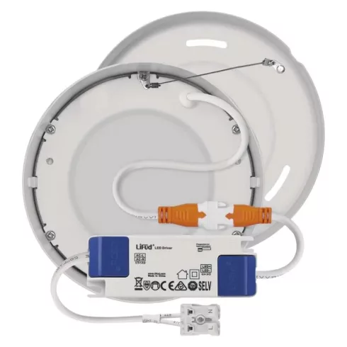 LED lámpatest Nexxo, kerek 7,6W IP40 NW, felületi                                                     ZM5125