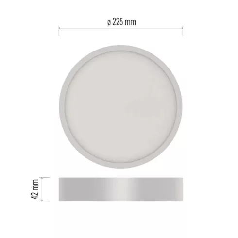 LED lámpatest Nexxo, kerek 21W IP40 NW, felületi                                                      ZM5145