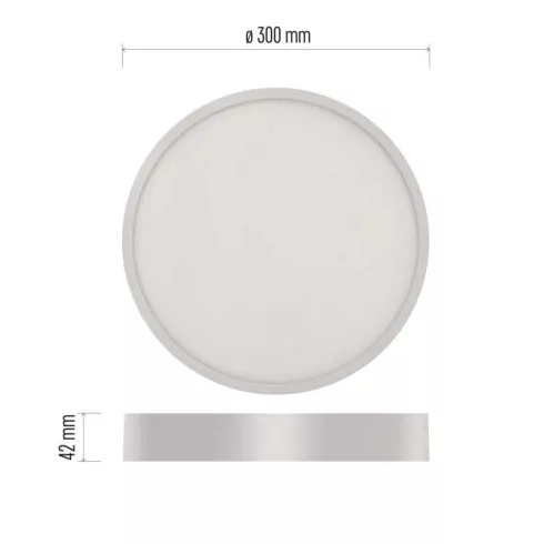 LED lámpatest Nexxo, kerek 28,5W IP40 NW, felületi                                                    ZM5155