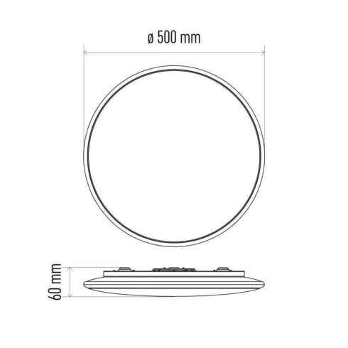 LED mennyezeti lámpa Alvi 36W IP20 dimmelhető, távirányítóval                                         ZM5166