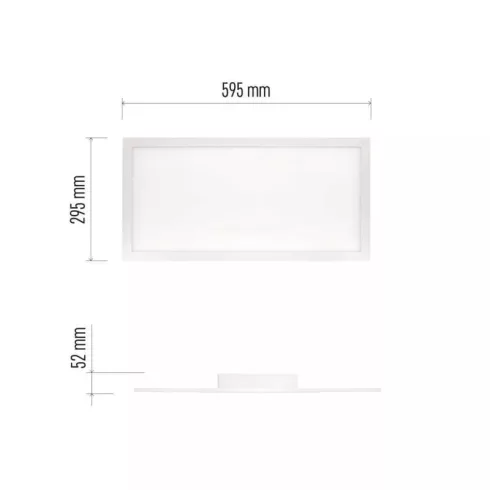 LED mennyezeti panel Rivi 30x60 25W IP20 dimmelhető, távirányítóval                                   ZM5172