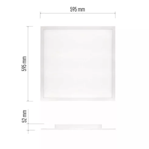 LED mennyezeti panel Rivi 60x60 40W IP20 dimmelhető, távirányítóval                                   ZM5173