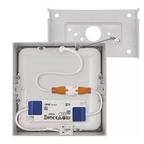LED lámpatest Nexxo, négyzet 7,6W IP40 NW, felületi                                                   ZM6125