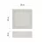 LED lámpatest Nexxo, négyzet 7,6W IP40 NW, felületi                                                   ZM6125