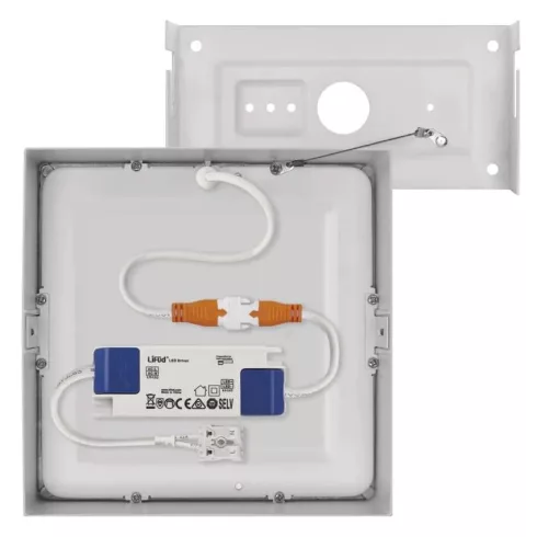LED lámpatest Nexxo, négyzet 12,5W IP40 NW, felületi                                                  ZM6135