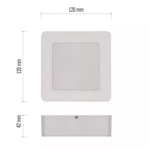 LED felületi lámpatest Rubic 9W 900lm IP20 NW                                                         ZM6432