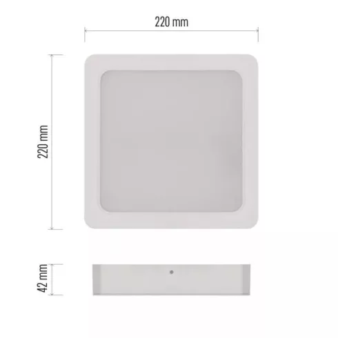 LED felületi lámpatest Rubic 24W 2400lm IP20 NW                                                       ZM6452