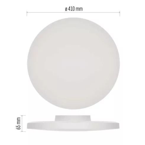 LED lámpatest DIONI, 32W 3520lm, CCT, IP55, kerek, fehér keret                                        ZM7152